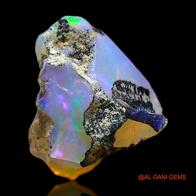 Natural Fire Opal Gemstone 3.00 Cts Loose Fancy Rough From Ethiopia 11x10x8 mm E-472