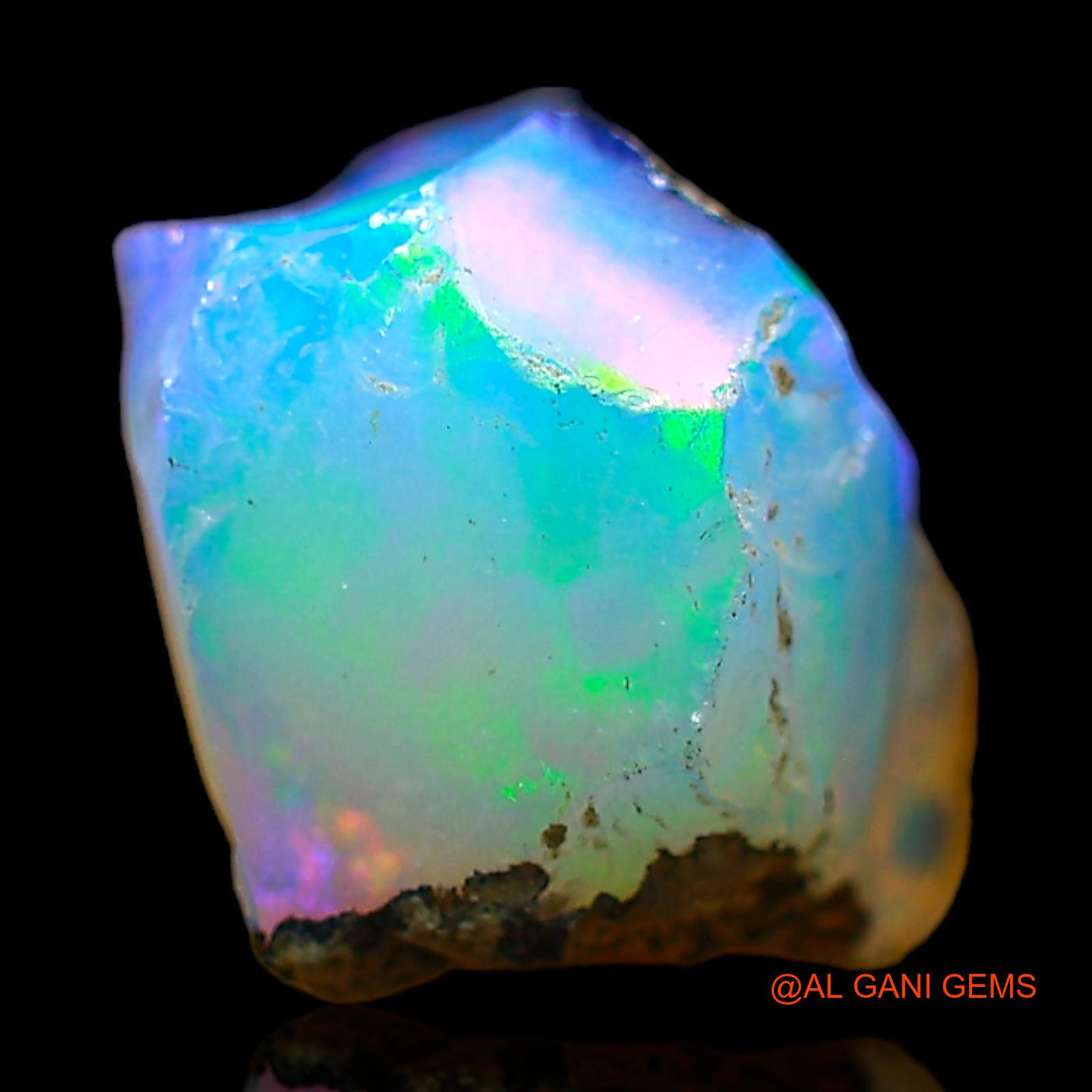Natural Fire Opal Gemstone 3.00 Cts Loose Fancy Rough From Ethiopia 12x11x9 mm E-473
