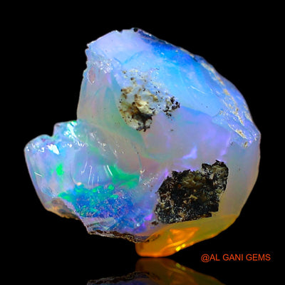 Natural Fire Opal Gemstone 3.00 Cts Loose Fancy Rough From Ethiopia 12x11x9 mm E-473