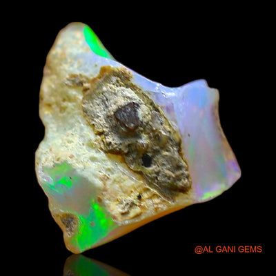 Natural Untreated Fire Opal Loose Gemstone Fancy Rough From Ethiopia 3.00 Cts 10x10x8 mm E-475