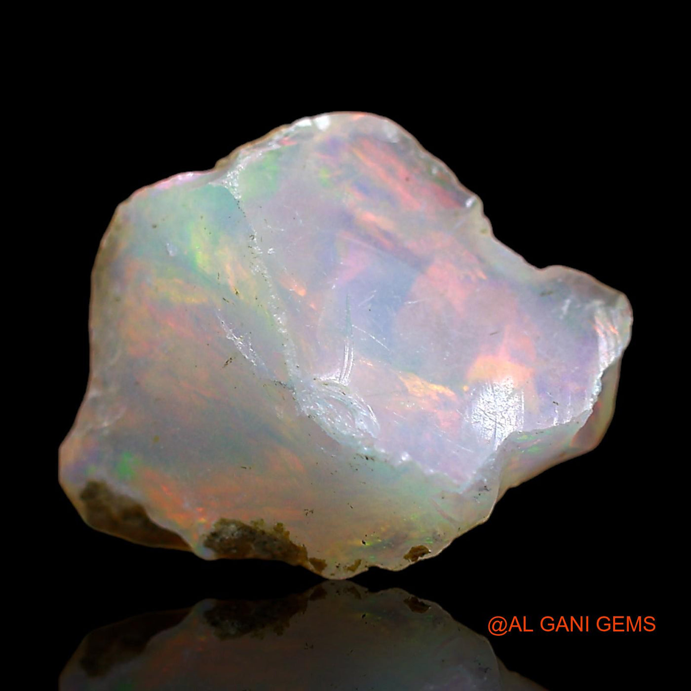 2.00 Cts Natural Ethiopian Fire Opal Loose Gemstone Fancy Rough 13x10x6 mm E-476