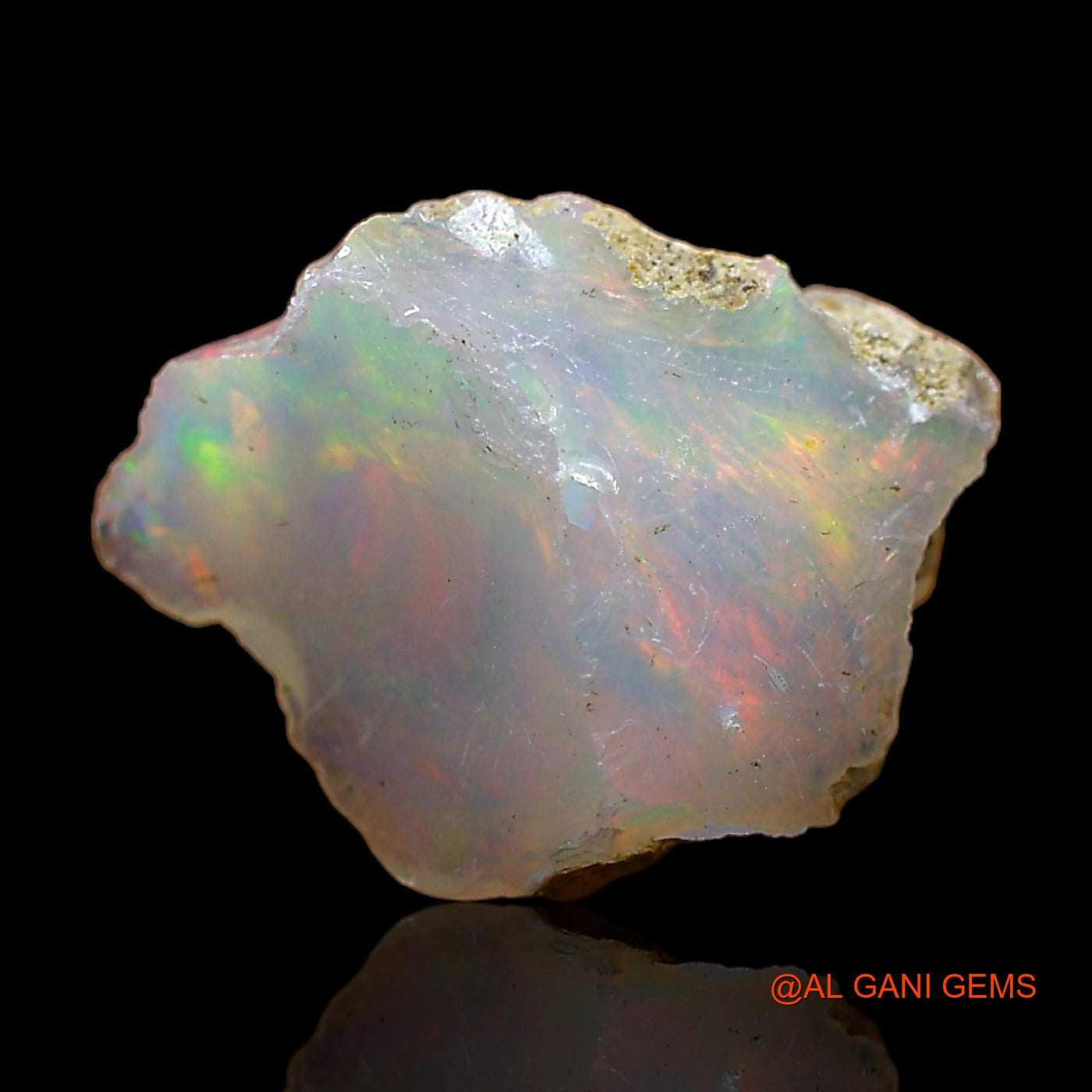 2.00 Cts Natural Ethiopian Fire Opal Loose Gemstone Fancy Rough 13x10x6 mm E-476