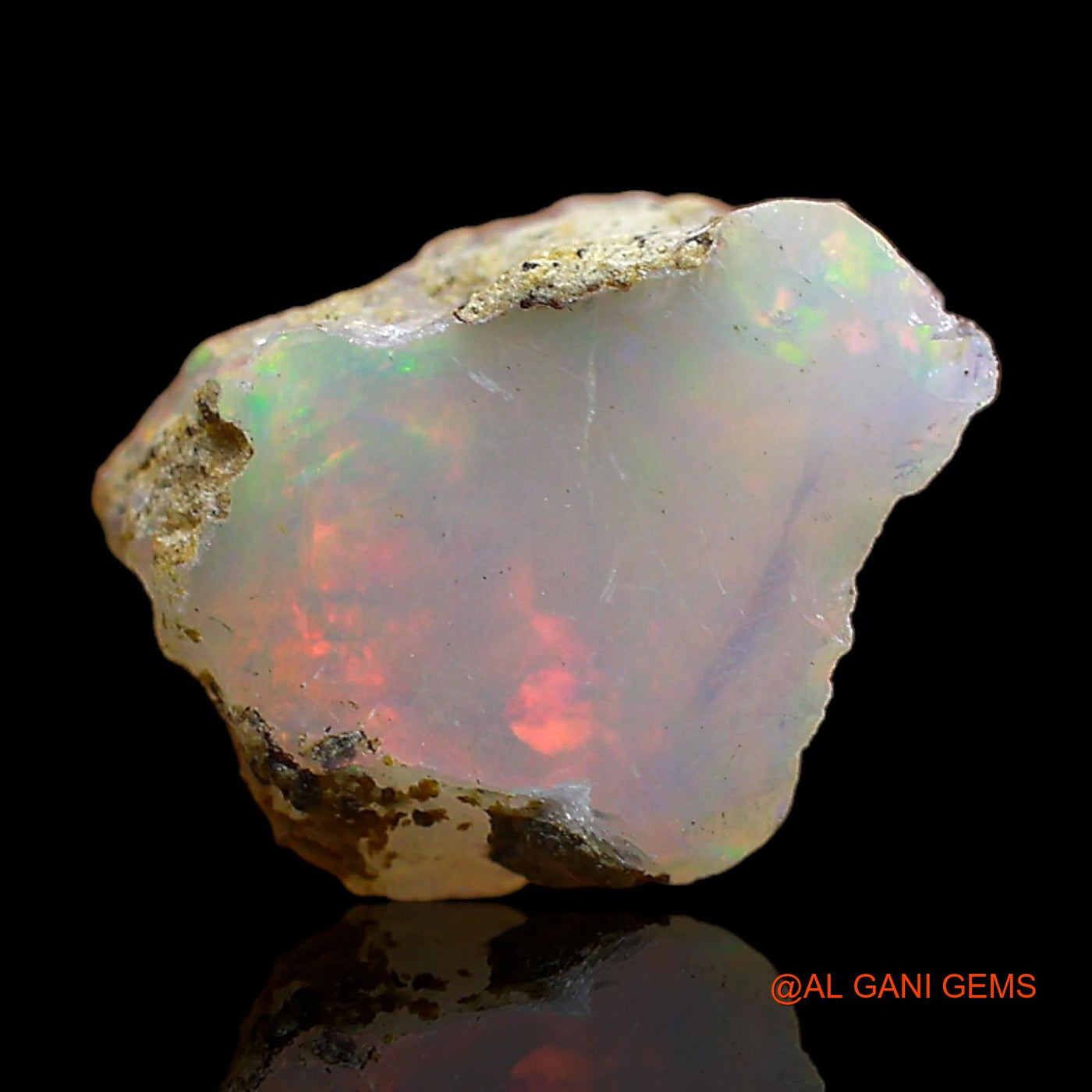 2.00 Cts Natural Ethiopian Fire Opal Loose Gemstone Fancy Rough 13x10x6 mm E-476