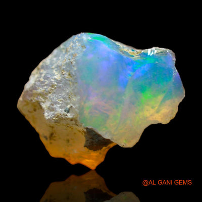 3.00 Cts Natural Ethiopian Fire Opal Loose Gemstone Fancy Rough 12x9x8 mm E-477