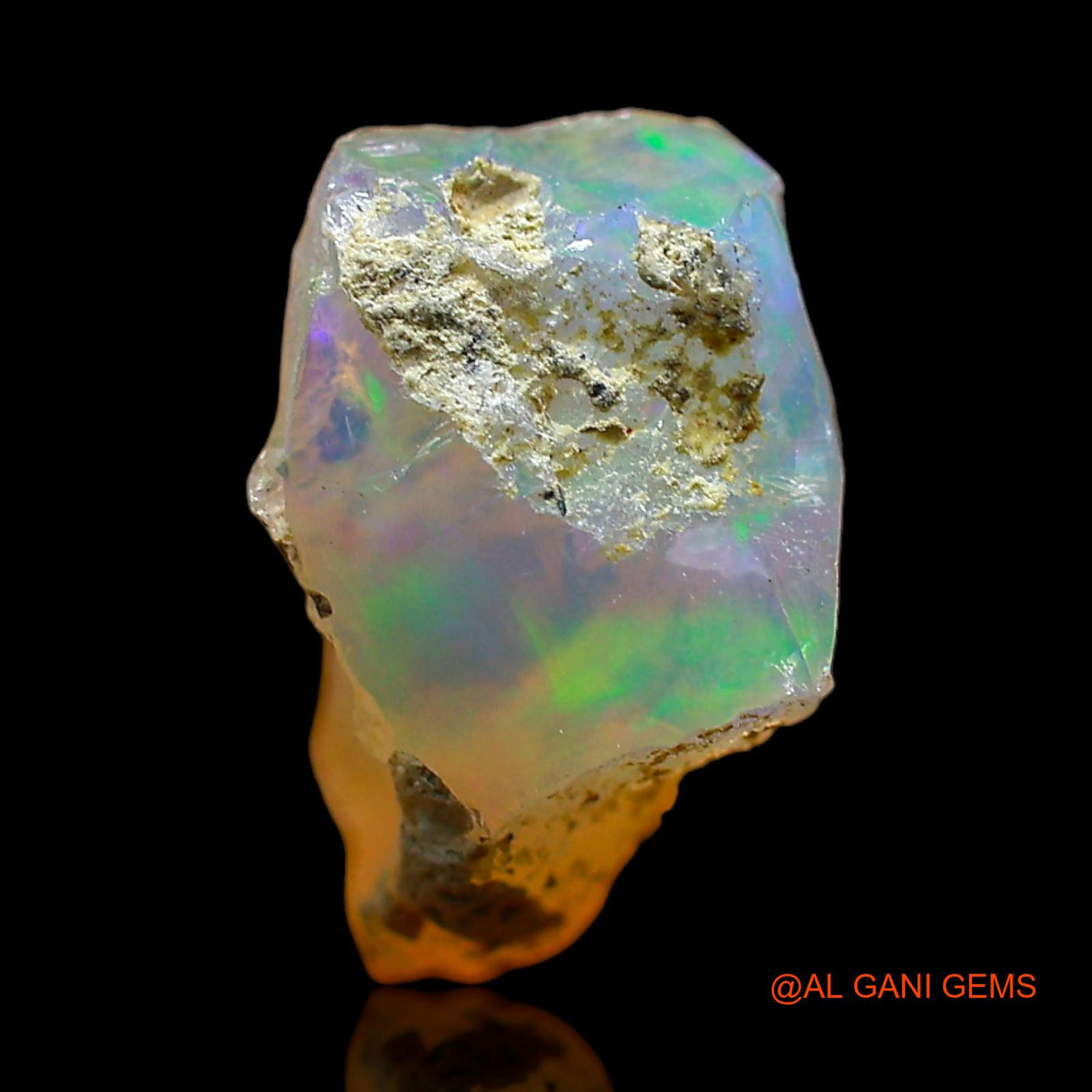 3.00 Cts Natural Ethiopian Fire Opal Loose Gemstone Fancy Rough 12x9x8 mm E-477