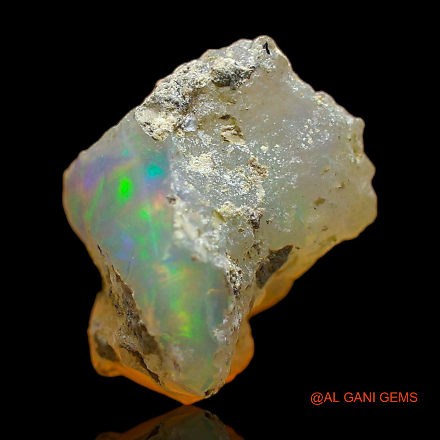 3.00 Cts Natural Ethiopian Fire Opal Loose Gemstone Fancy Rough 12x9x8 mm E-477