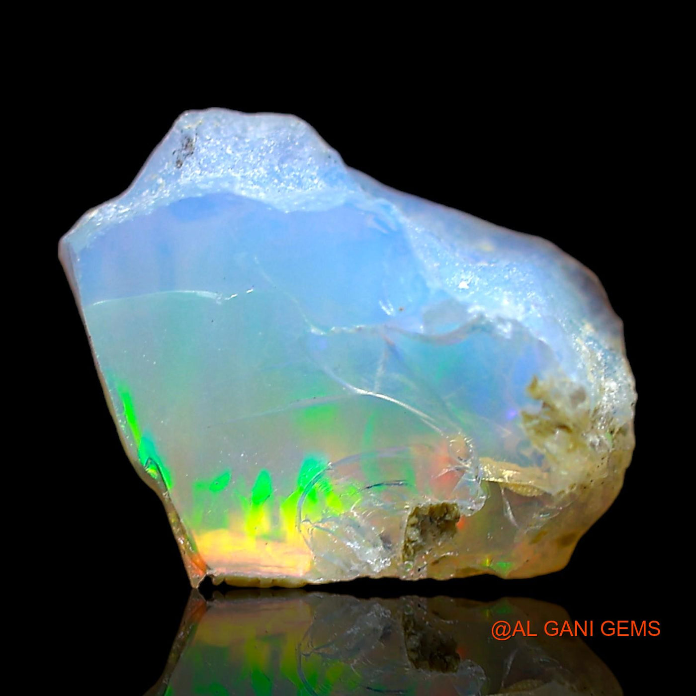 Natural Untreated Fire Opal Loose Gemstone Fancy Rough From Ethiopia 3.00 Cts 9x8x8 mm E-478