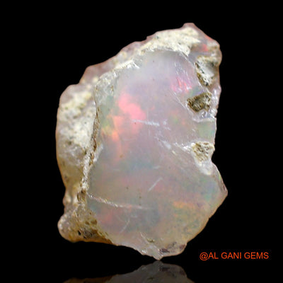 Natural Fire Opal Gemstone 2.00 Cts Loose Fancy Rough From Ethiopia 12x9x6 mm E-479