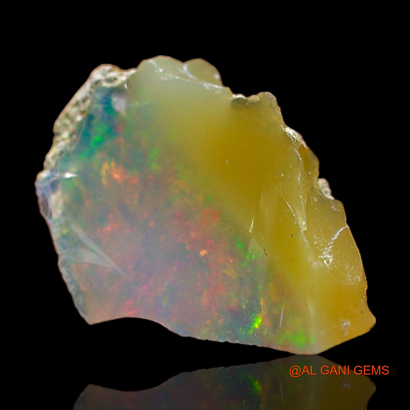 2.00 Cts Natural Ethiopian Fire Opal Fancy Rough Loose Gemstone For Jewelry 13x10x6 mm E-481