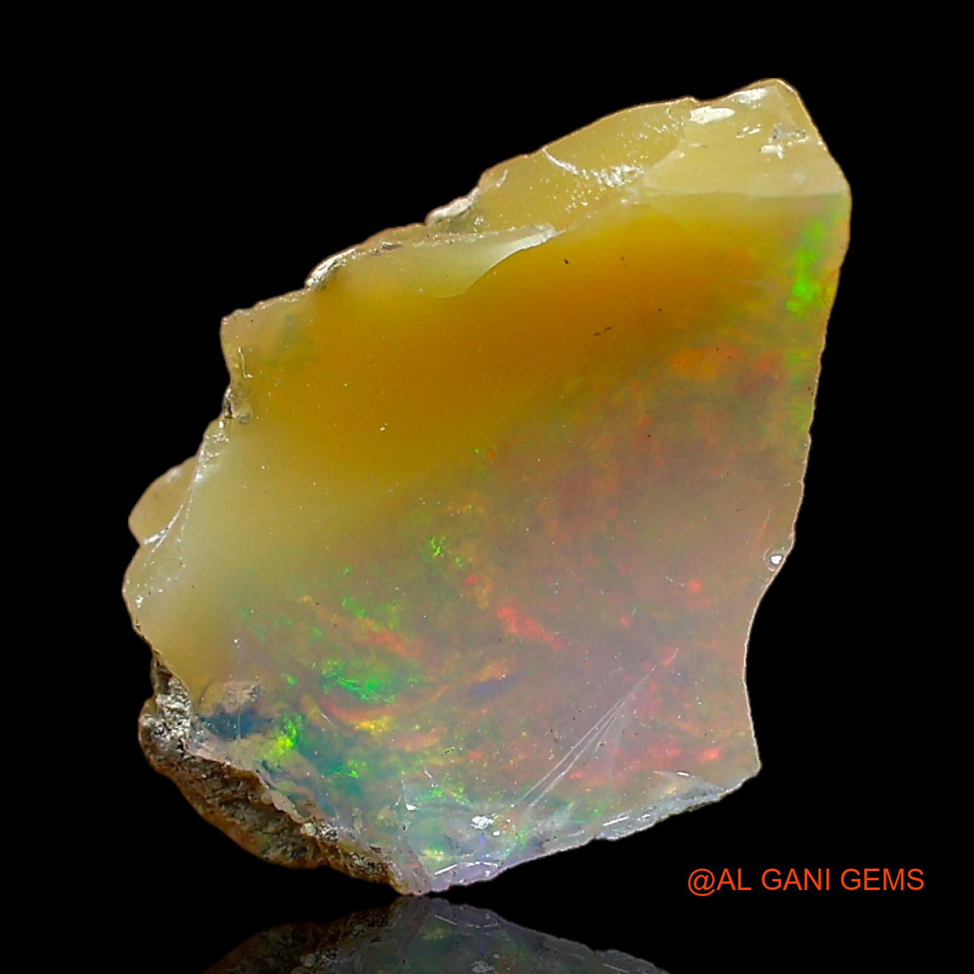 2.00 Cts Natural Ethiopian Fire Opal Fancy Rough Loose Gemstone For Jewelry 13x10x6 mm E-481