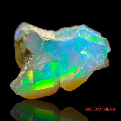 2.00 Cts Natural Ethiopian Fire Opal Loose Gemstone Fancy Rough 11x9x5 mm E-482