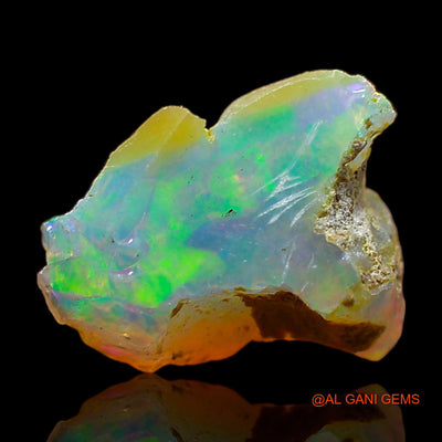 2.00 Cts Natural Ethiopian Fire Opal Loose Gemstone Fancy Rough 11x9x5 mm E-482