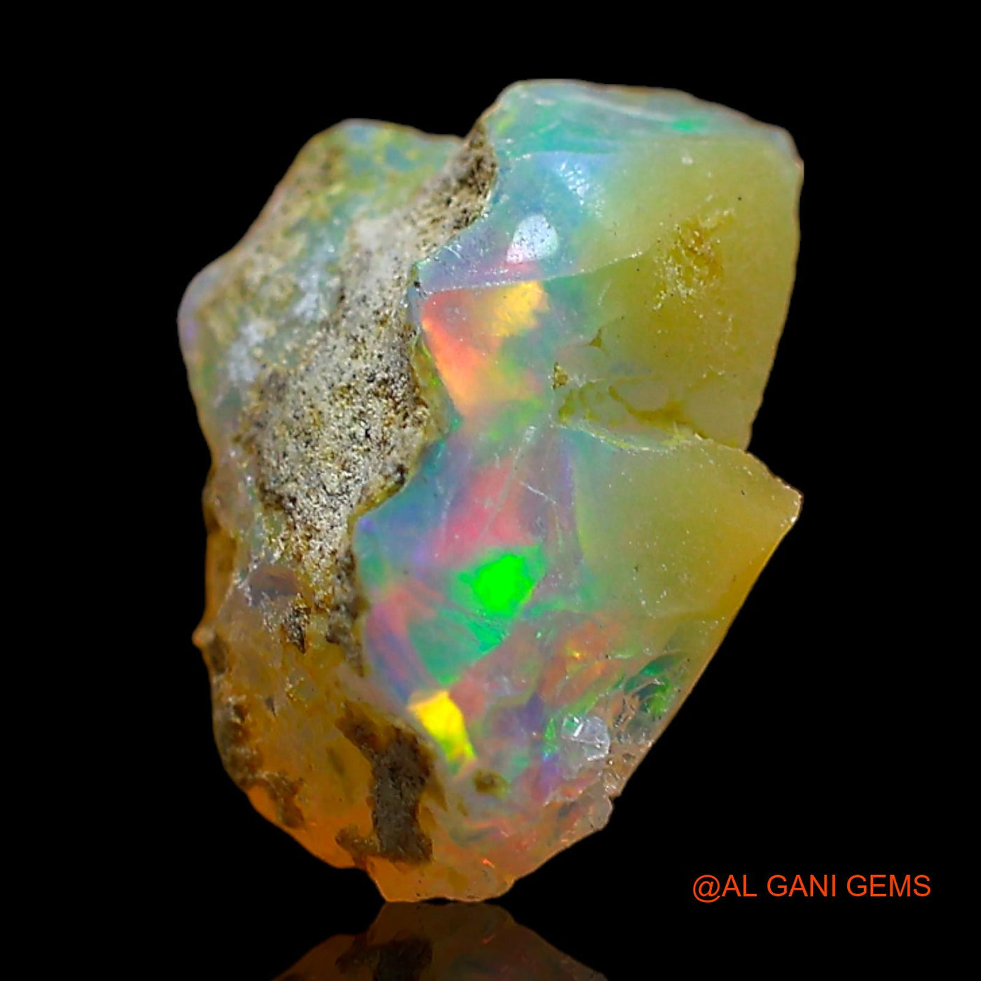 2.00 Cts Natural Ethiopian Fire Opal Loose Gemstone Fancy Rough 11x9x5 mm E-482