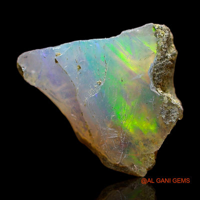 Natural Fire Opal Gemstone 2.00 Cts Loose Fancy Rough From Ethiopia 11x10x5 mm E-483