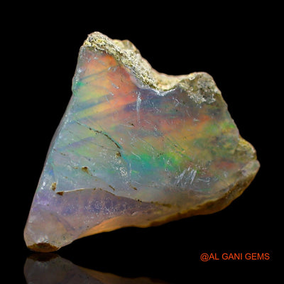 Natural Fire Opal Gemstone 2.00 Cts Loose Fancy Rough From Ethiopia 11x10x5 mm E-483