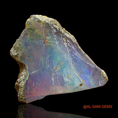Natural Fire Opal Gemstone 2.00 Cts Loose Fancy Rough From Ethiopia 11x10x5 mm E-483