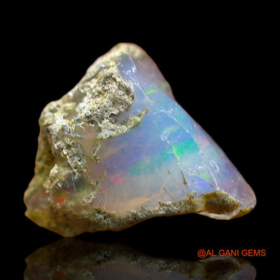 Natural Fire Opal Gemstone 2.00 Cts Loose Fancy Rough From Ethiopia 11x10x5 mm E-483