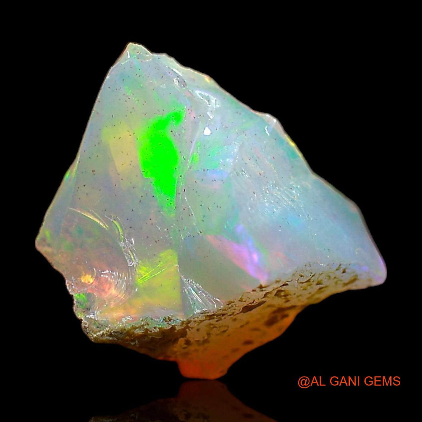 2.00 Cts Natural Ethiopian Fire Opal Loose Gemstone Fancy Rough 11x8x7 mm E-485