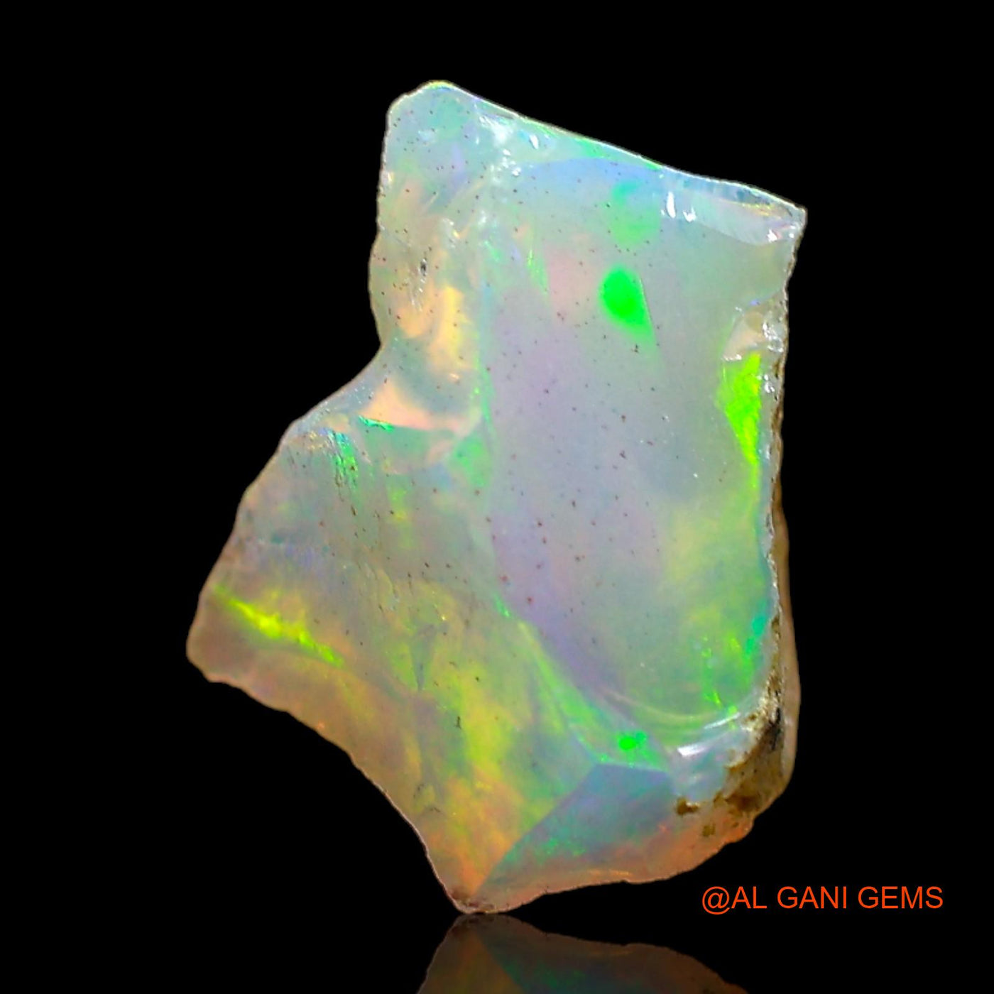2.00 Cts Natural Ethiopian Fire Opal Loose Gemstone Fancy Rough 11x8x7 mm E-485