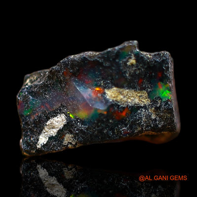 3.00 Cts Natural Ethiopian Fire Opal Loose Gemstone Fancy Rough 11x10x5 mm E-489
