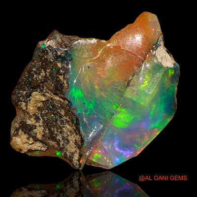 4.00 Cts Natural Ethiopian Fire Opal Loose Gemstone Fancy Rough 15x12x8 mm E-48