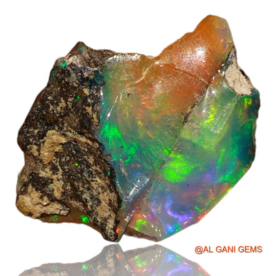 4.00 Cts Natural Ethiopian Fire Opal Loose Gemstone Fancy Rough 15x12x8 mm E-48