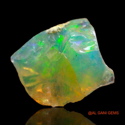 2.00 Cts Natural Ethiopian Fire Opal Fancy Rough Loose Gemstone For Jewelry 10x9x6 mm E-490