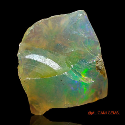 2.00 Cts Natural Ethiopian Fire Opal Fancy Rough Loose Gemstone For Jewelry 10x9x6 mm E-490