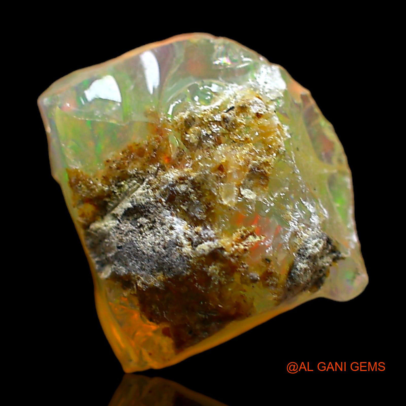 2.00 Cts Natural Ethiopian Fire Opal Fancy Rough Loose Gemstone For Jewelry 10x9x6 mm E-490