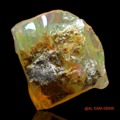 2.00 Cts Natural Ethiopian Fire Opal Fancy Rough Loose Gemstone For Jewelry 10x9x6 mm E-490