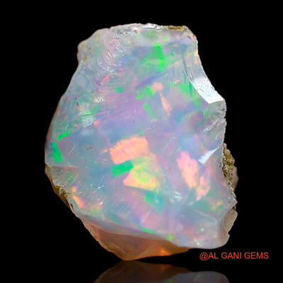 Natural Untreated Fire Opal Loose Gemstone Fancy Rough From Ethiopia 1.50 Cts 10x9x5 mm E-491