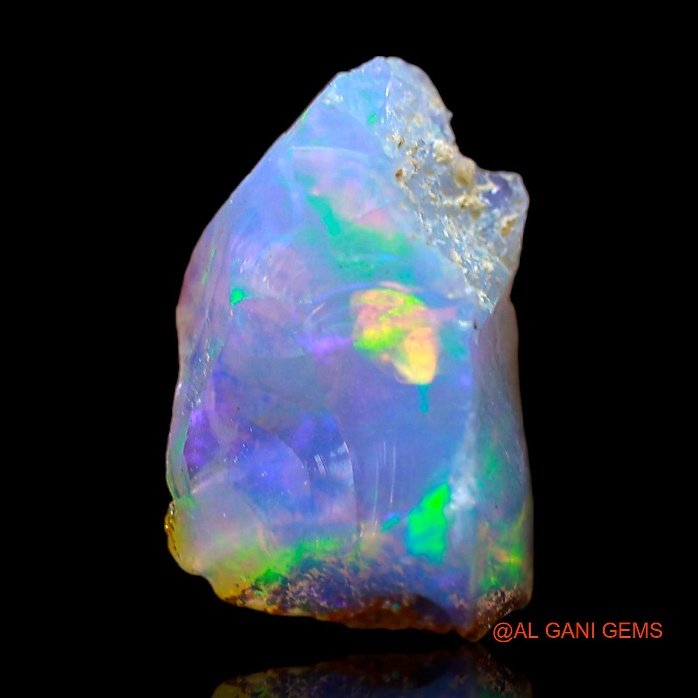 2.00 Cts Natural Ethiopian Fire Opal Loose Gemstone Fancy Rough 11x8x6 mm E-492