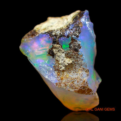 2.00 Cts Natural Ethiopian Fire Opal Loose Gemstone Fancy Rough 11x8x6 mm E-492