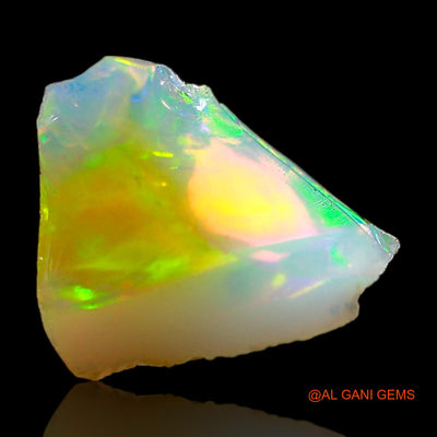 Natural Fire Opal Gemstone 2.00 Cts Loose Fancy Rough From Ethiopia 11x7x6 mm E-493