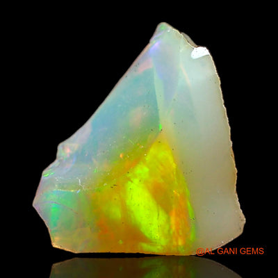 Natural Fire Opal Gemstone 2.00 Cts Loose Fancy Rough From Ethiopia 11x7x6 mm E-493