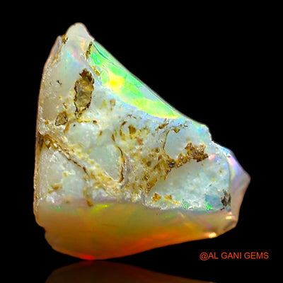 Natural Fire Opal Gemstone 2.00 Cts Loose Fancy Rough From Ethiopia 11x7x6 mm E-493