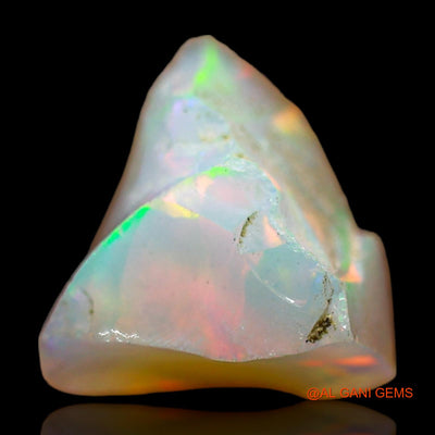 Natural Fire Opal Gemstone 2.00 Cts Loose Fancy Rough From Ethiopia 10x9x6 mm E-495