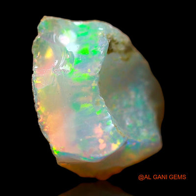Natural Untreated Fire Opal Loose Gemstone Fancy Rough From Ethiopia 1.70 Cts 10x9x5 mm E-496