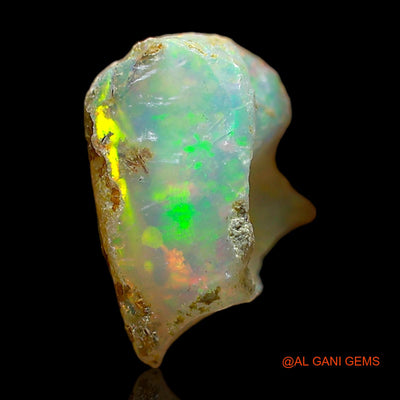 Natural Untreated Fire Opal Loose Gemstone Fancy Rough From Ethiopia 1.70 Cts 10x9x5 mm E-496