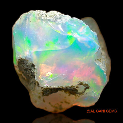 Natural Fire Opal Gemstone 2.00 Cts Loose Fancy Rough From Ethiopia 8x8x7 mm E-498