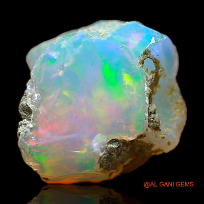 Natural Fire Opal Gemstone 2.00 Cts Loose Fancy Rough From Ethiopia 8x8x7 mm E-498