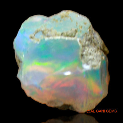 Natural Fire Opal Gemstone 2.00 Cts Loose Fancy Rough From Ethiopia 8x8x7 mm E-498
