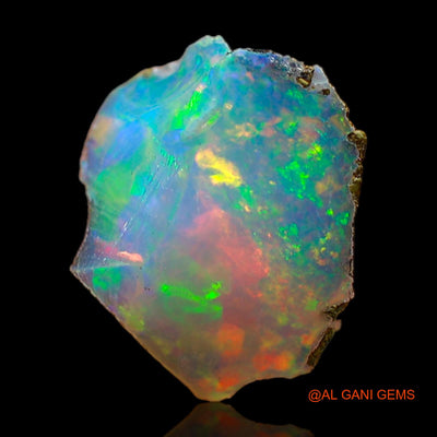 Natural Untreated Fire Opal Loose Gemstone Fancy Rough From Ethiopia 1.20 Cts 10x8x5 mm E-499