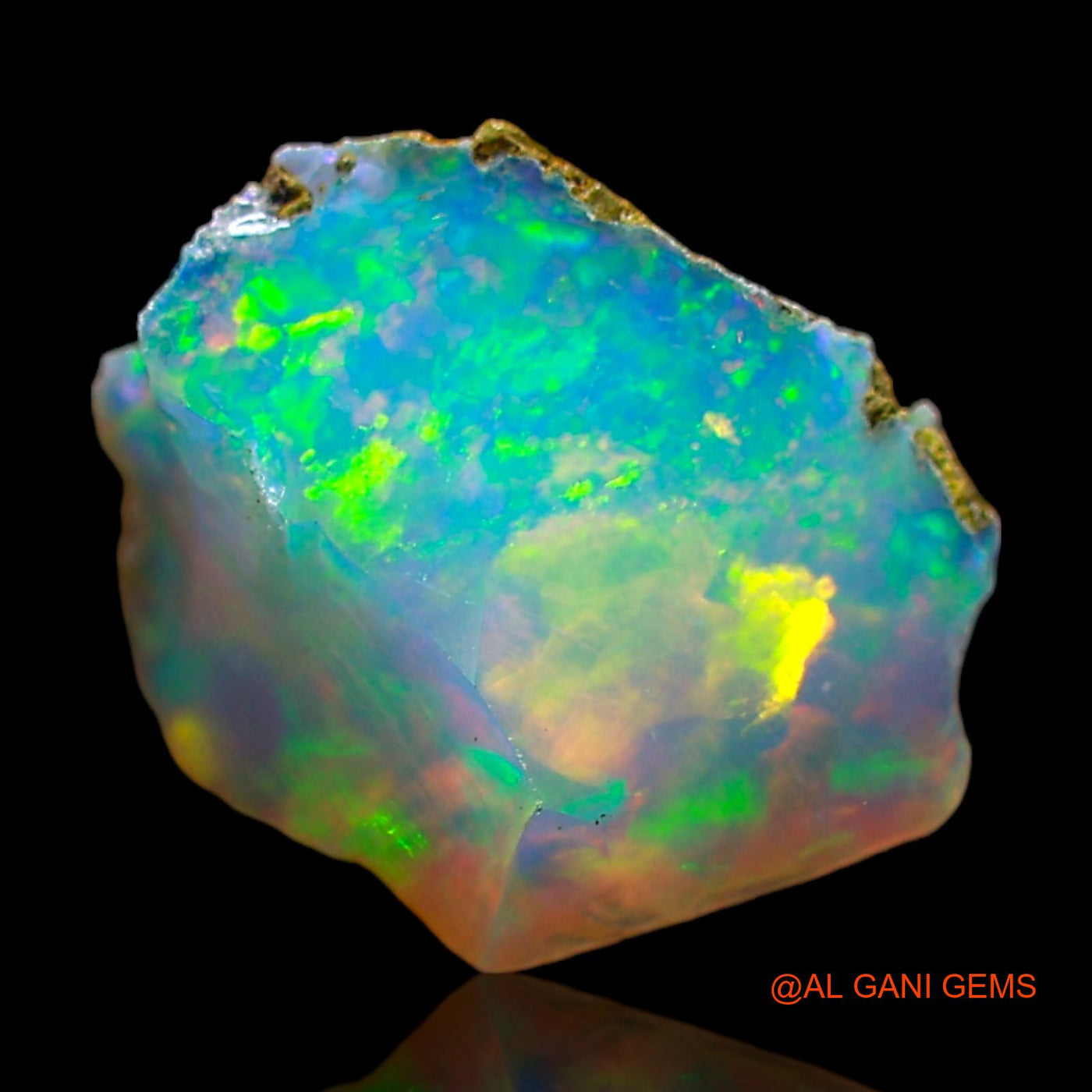 Natural Untreated Fire Opal Loose Gemstone Fancy Rough From Ethiopia 1.20 Cts 10x8x5 mm E-499