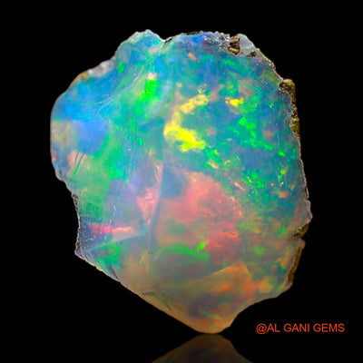 Natural Untreated Fire Opal Loose Gemstone Fancy Rough From Ethiopia 1.20 Cts 10x8x5 mm E-499