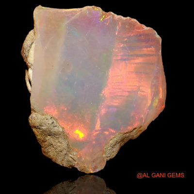 2.00 Cts Unheated Ethiopian Fire Opal Loose Gemstone Fancy Rough Natural 13x12x4 mm E-49
