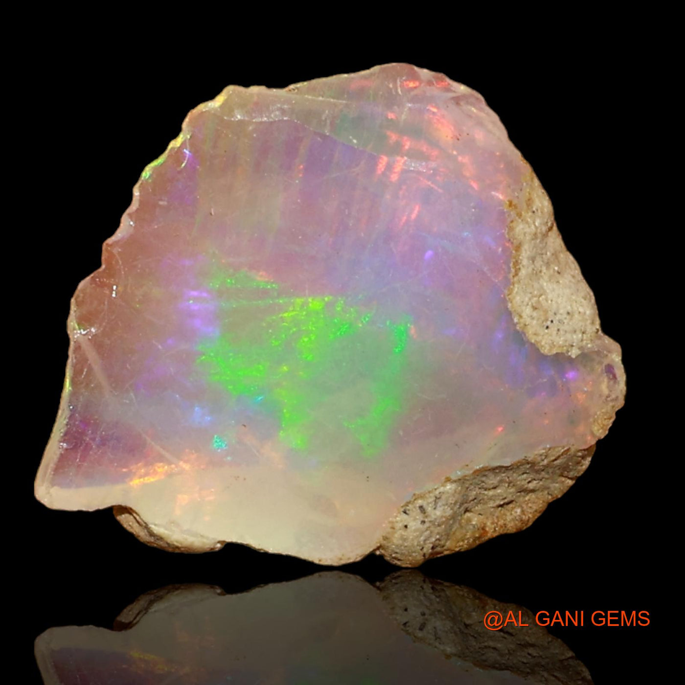2.00 Cts Unheated Ethiopian Fire Opal Loose Gemstone Fancy Rough Natural 13x12x4 mm E-49
