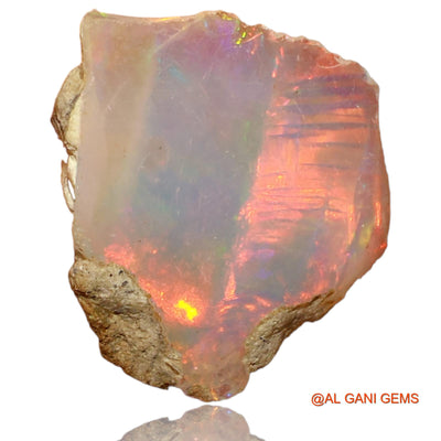 2.00 Cts Unheated Ethiopian Fire Opal Loose Gemstone Fancy Rough Natural 13x12x4 mm E-49