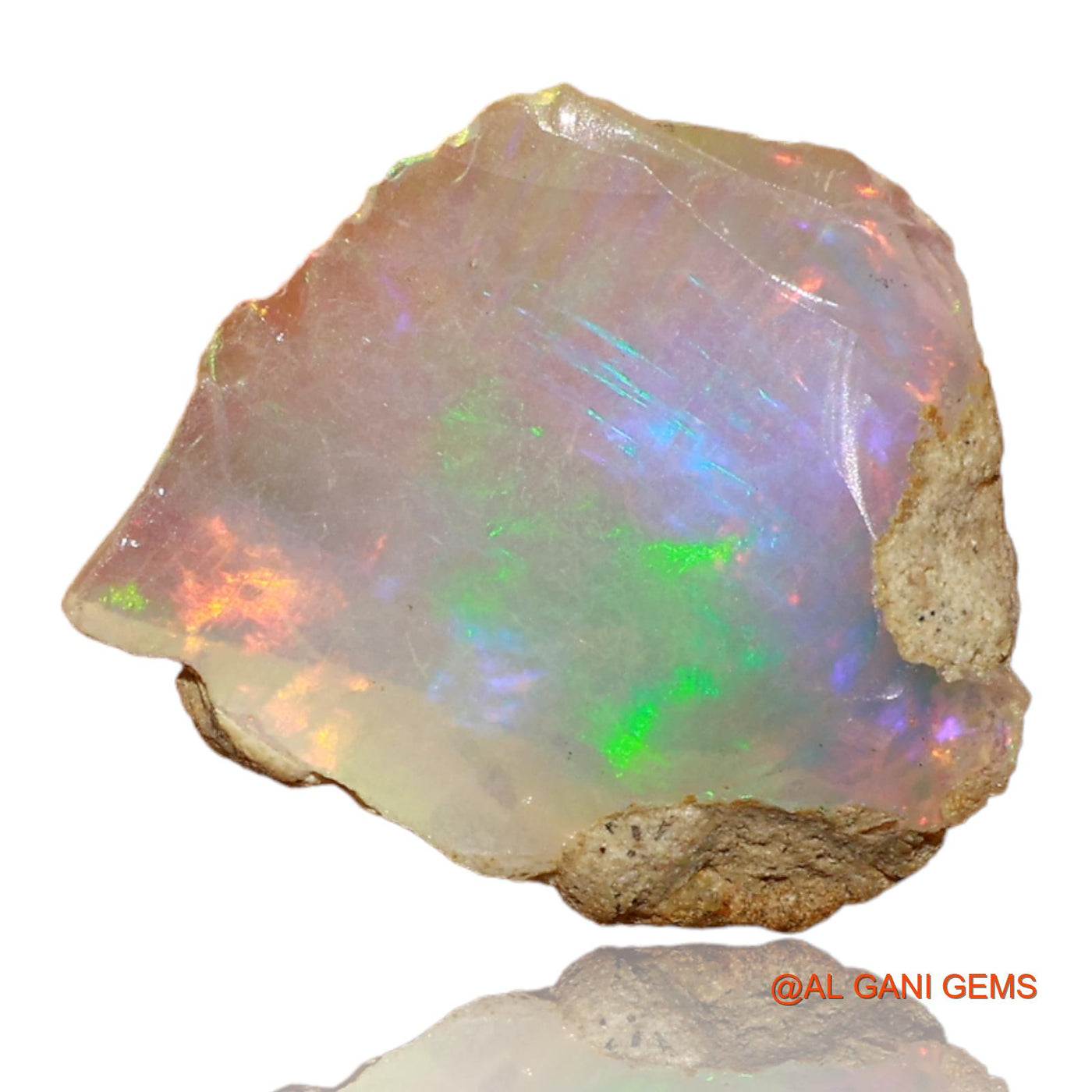 2.00 Cts Unheated Ethiopian Fire Opal Loose Gemstone Fancy Rough Natural 13x12x4 mm E-49