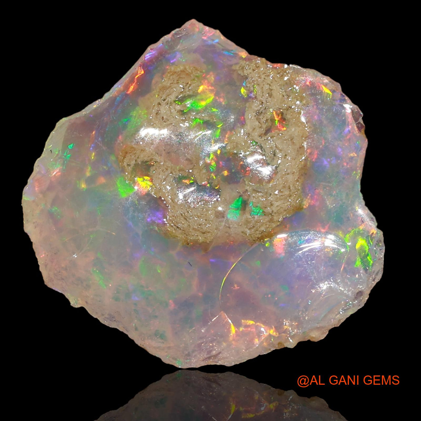 4.90 Cts Unheated Ethiopian Fire Opal Loose Gemstone Fancy Rough Natural 18x13x4 mm E-4